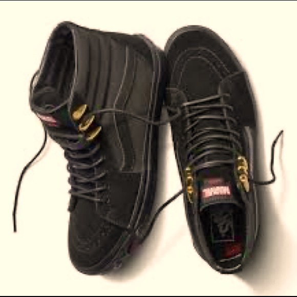 Vans Shoes - Black Panther Marvel Vans Sk8 Hi Size 7.5 w, 6 m